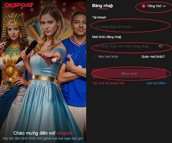 huongdandangnhapoksport OKSport Sân Chơi Cá Cược Uy Tín Hàng Đầu Hướng Dẫn Đăng Nhập Tài Khoản Tại OKSPORT